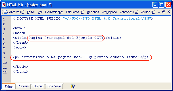 htmlkit el primer parrafo