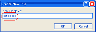 html kit nombrar archivo de estilo
