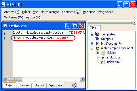 Imagenes sin bordes gracias al CSS