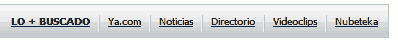 barra de navegacion de Ya.com