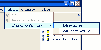 crear la carpeta ftp