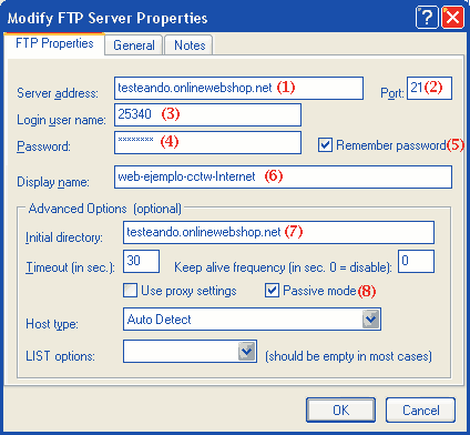 creando la carpeta ftp