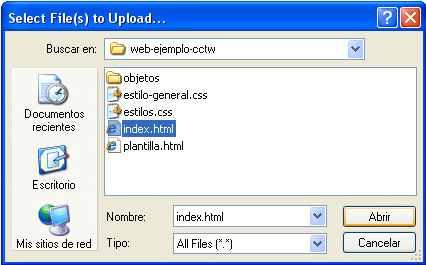 upload