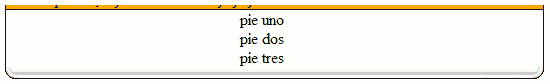 Pie de página con las nuevas tres capas