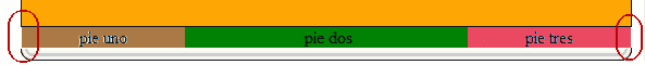 pie de página sin bordes