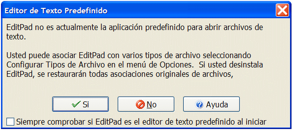 editpadlite, programa predeterminado