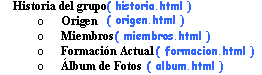 estructura de la página web de ejemplo