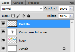 Ejemplo de uso de capas en Photoshop