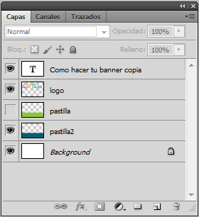 Eliminar una capa en Photoshop