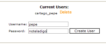 crear un usuario para la base de datos