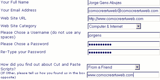 Imagen del portal www.cutandpastescripts.com