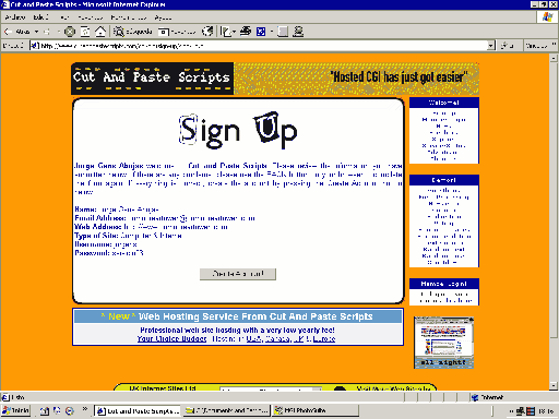 Imagen del portal www.cutandpastescripts.com