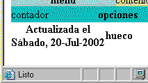 fecha de actualización