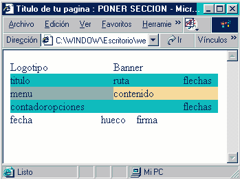 asi se ve la página web de ejemplo del curso