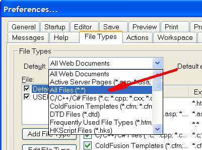 mostrar todas las extensiones de archivo al guardar y abrir