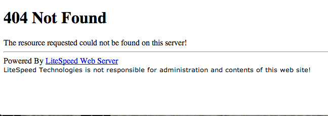 error, esta página no existe