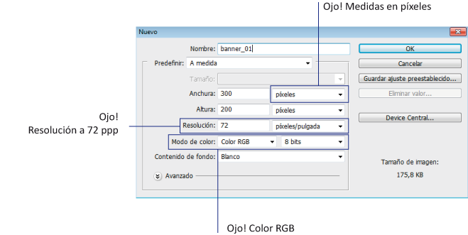 Resolución de imágenes en Photoshop