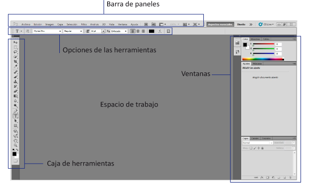 paneles del photoshop cs5