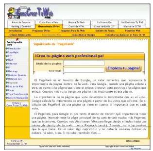 vista previa de la plantilla de comocreartuweb