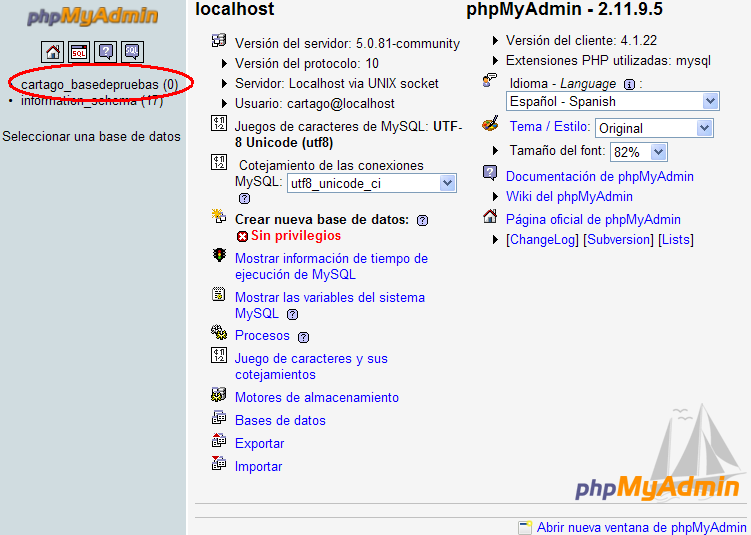 tutorial de phpmyadmin