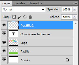 Ventana de Capas en Photoshop